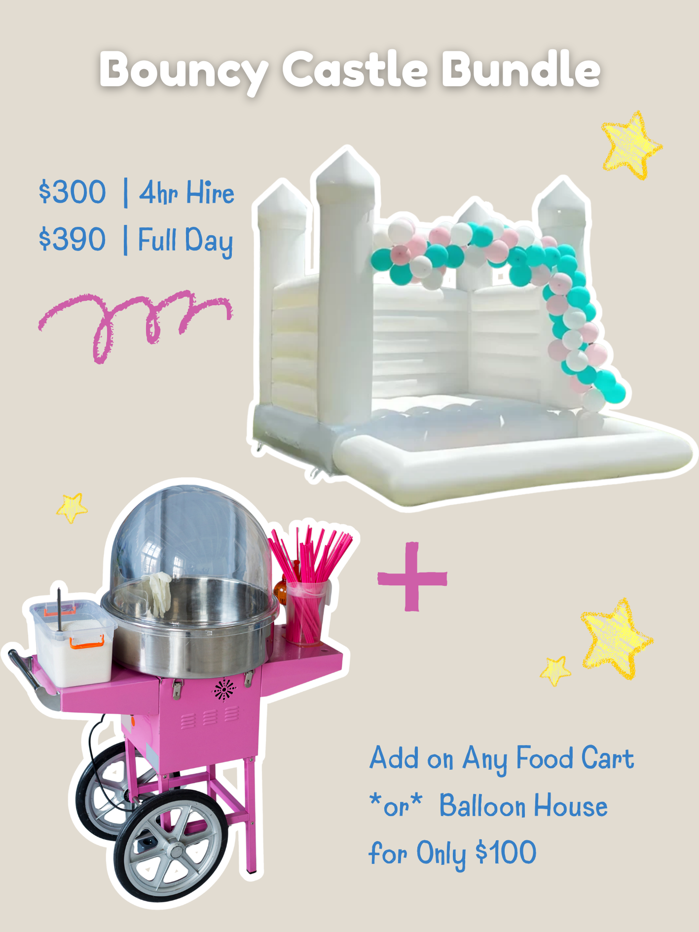 Candy Floss Machine - With Cart