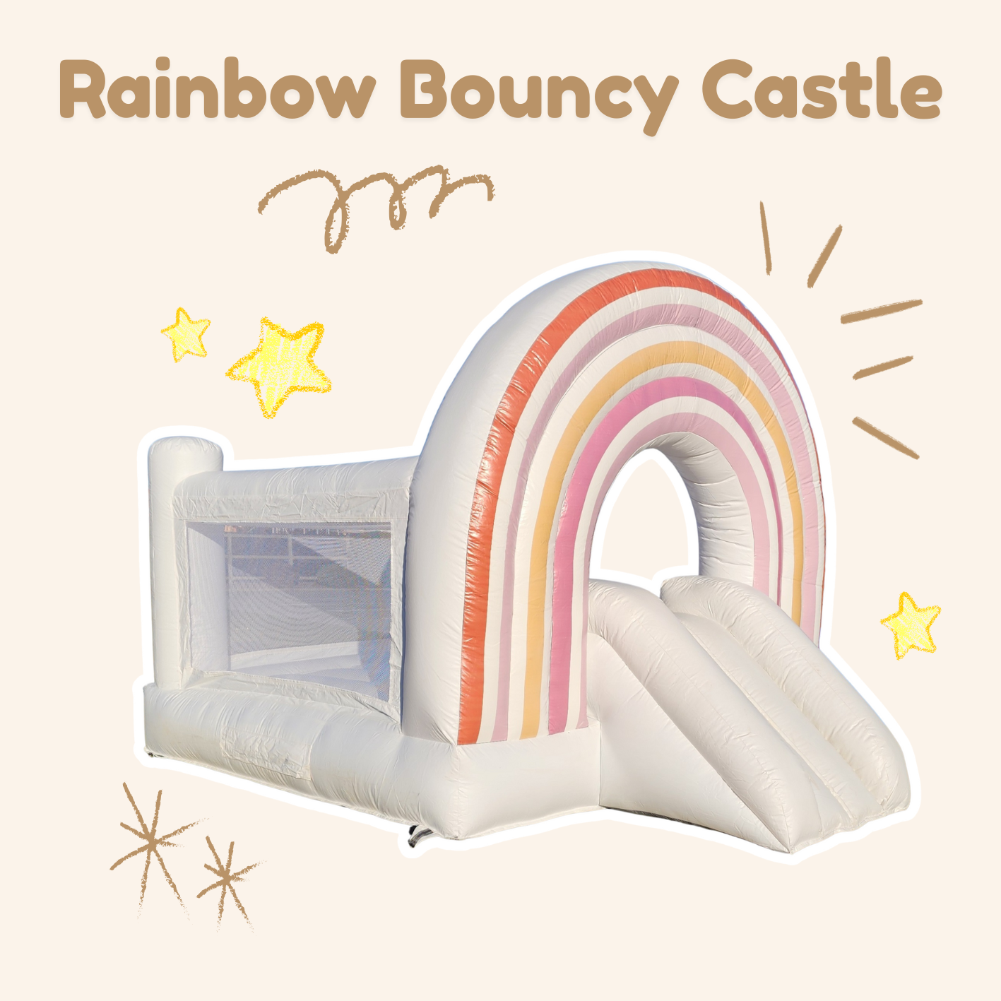 Rainbow Bouncy Castle